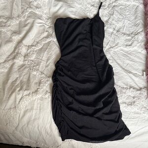 Windsor One Shoulder Black Dress